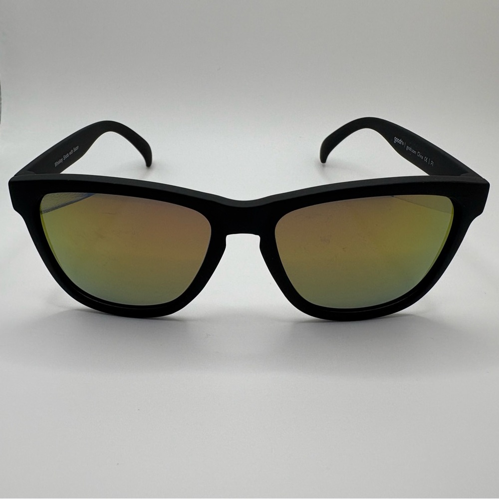 Goodr Whiskey Shots with Satan‎ Unisex Black Copper Lens Polarized Sunglasses